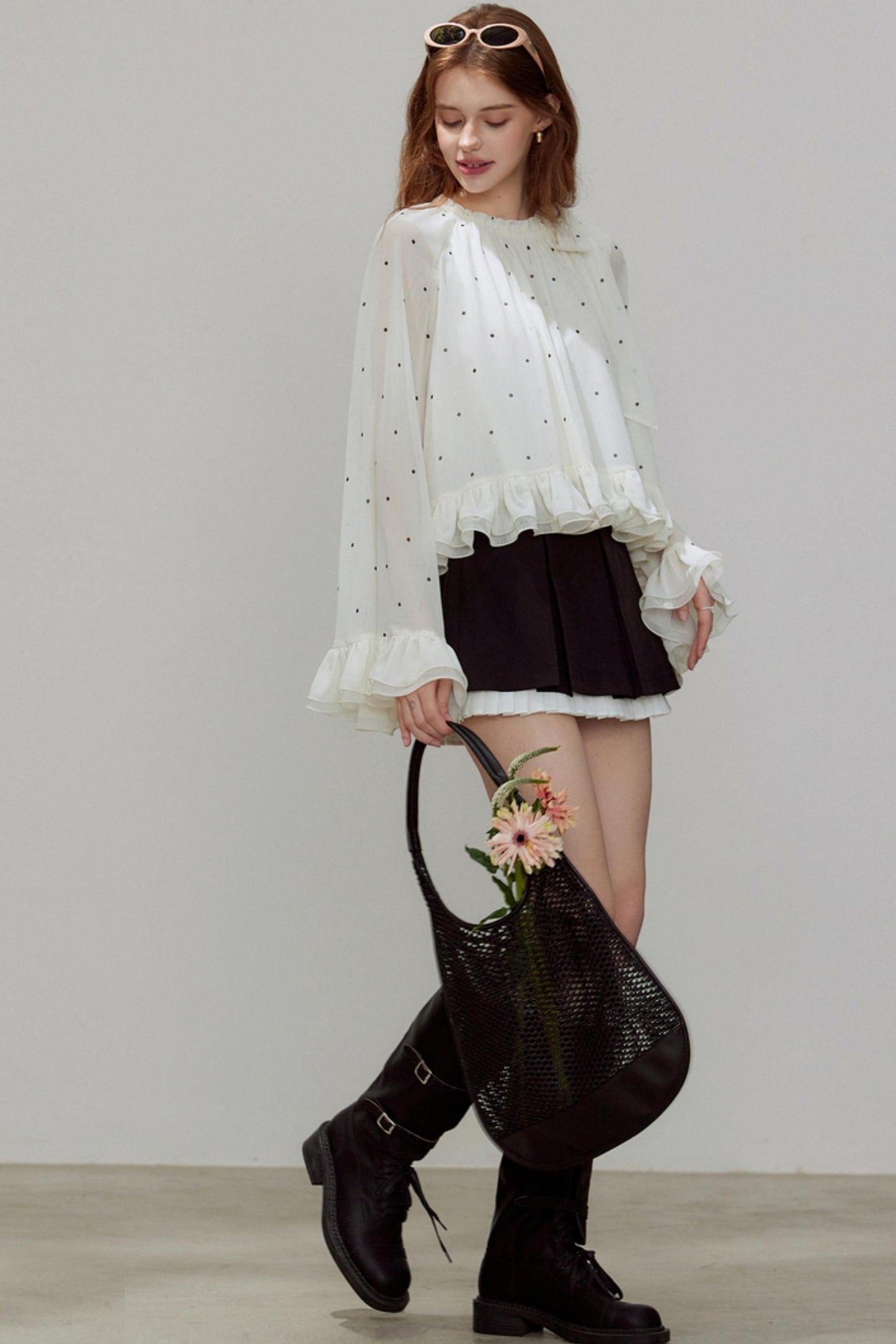 Autumn Pleated A-Line Skirt