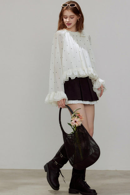 Autumn Pleated A-Line Skirt