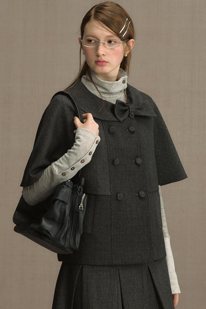 Glutinous Half-Turtleneck Knit T-shirt