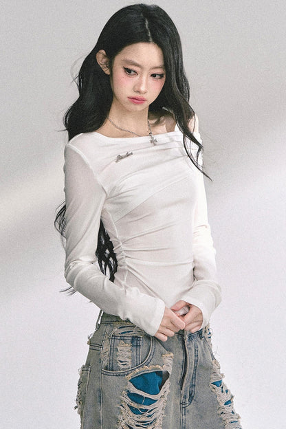 Autumn Lace Shoulder Top