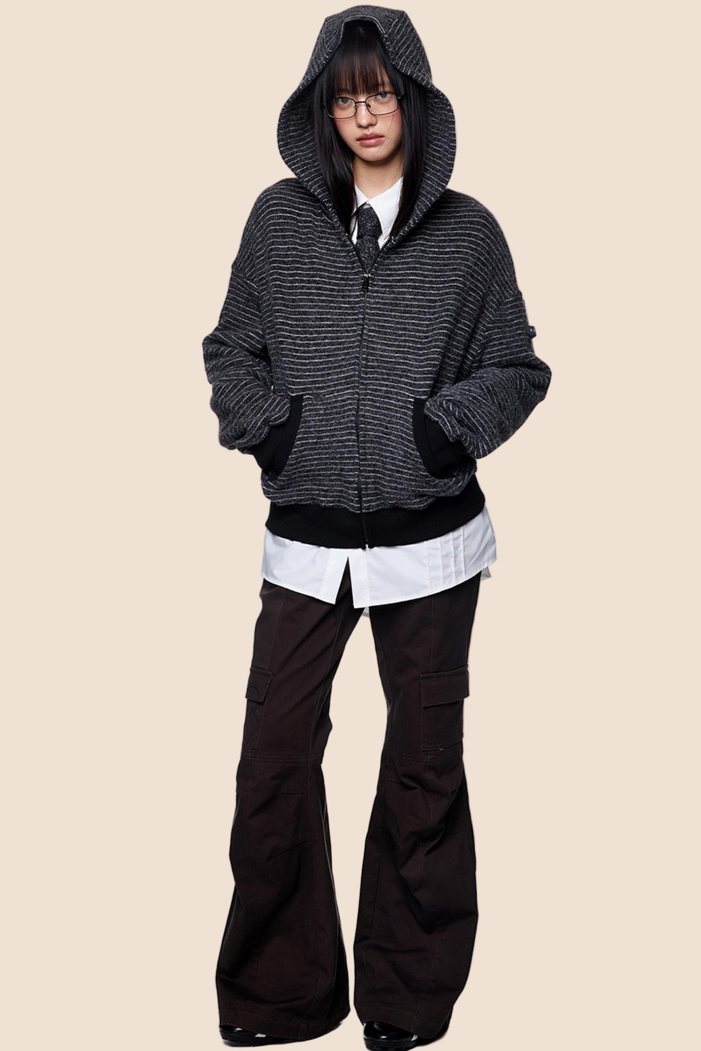 Lazy Vintage Rabbit Hooded Jacket