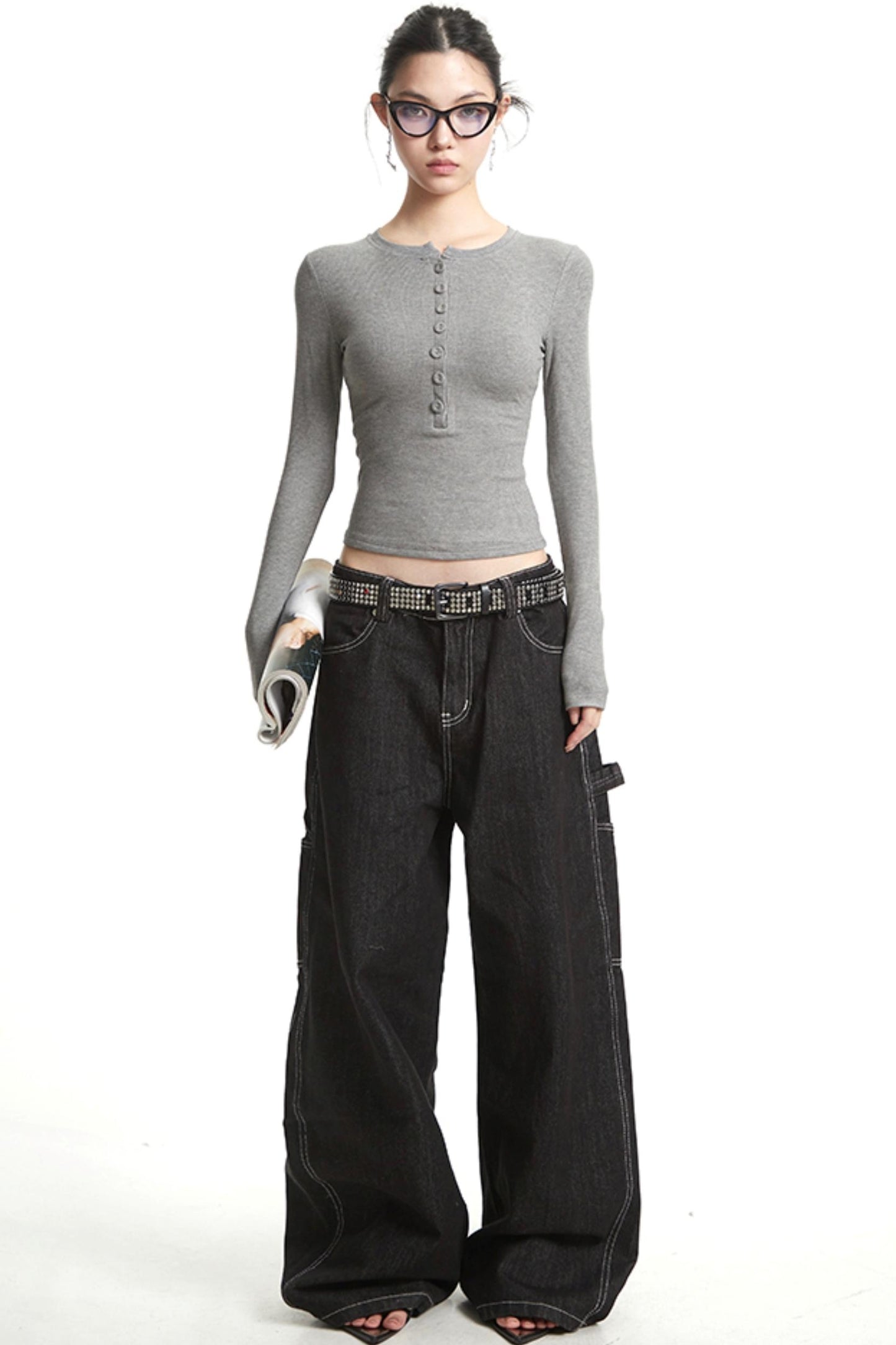 Solid Color Long Sleeve T-Shirt