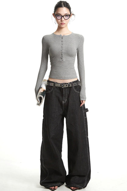 Solid Color Long Sleeve T-Shirt