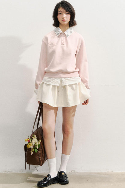 Rose Rhinestone Sweatshirt