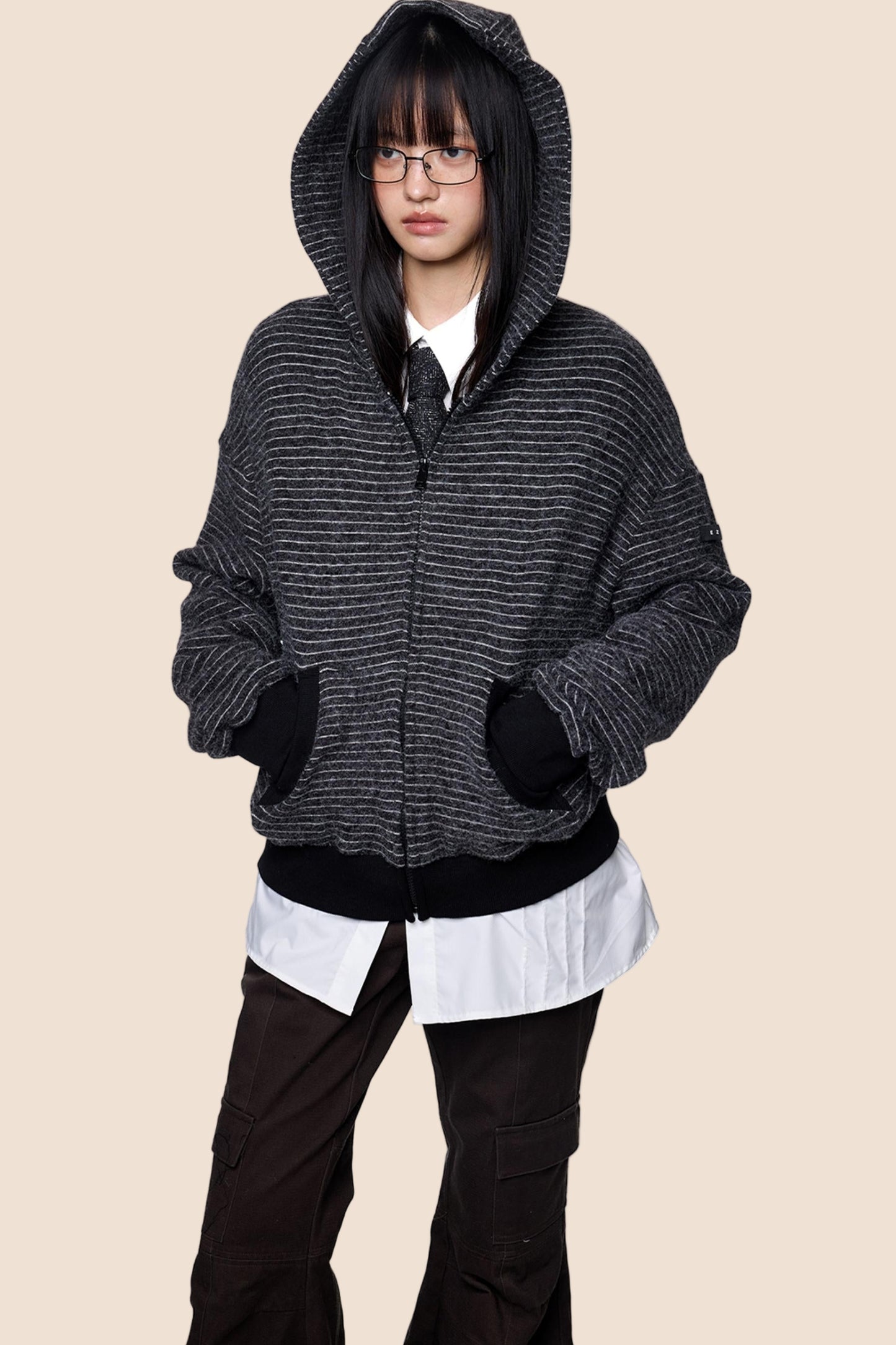 Lazy Vintage Rabbit Hooded Jacket