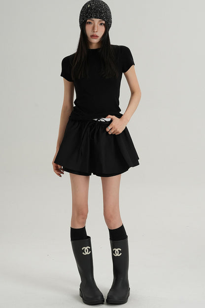 Elegant Short Sleeve Inner Top