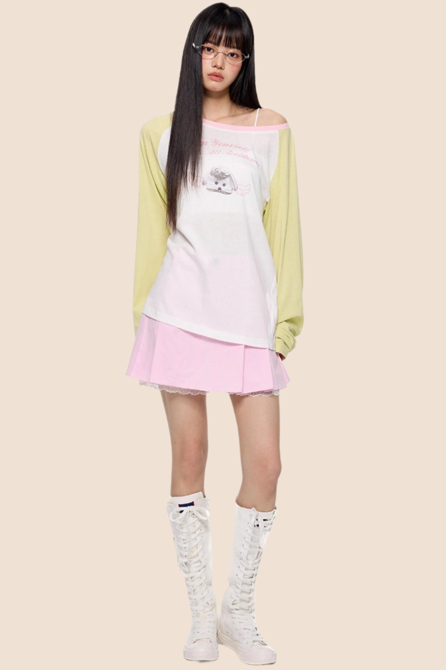 Color Block Sun Protection Smock Top