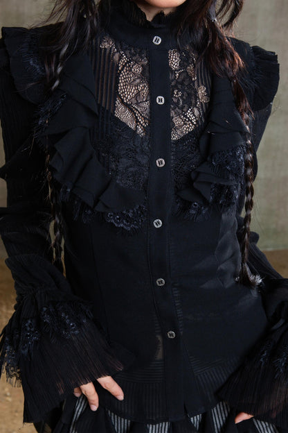 Chiffon Court Tunic Shirt