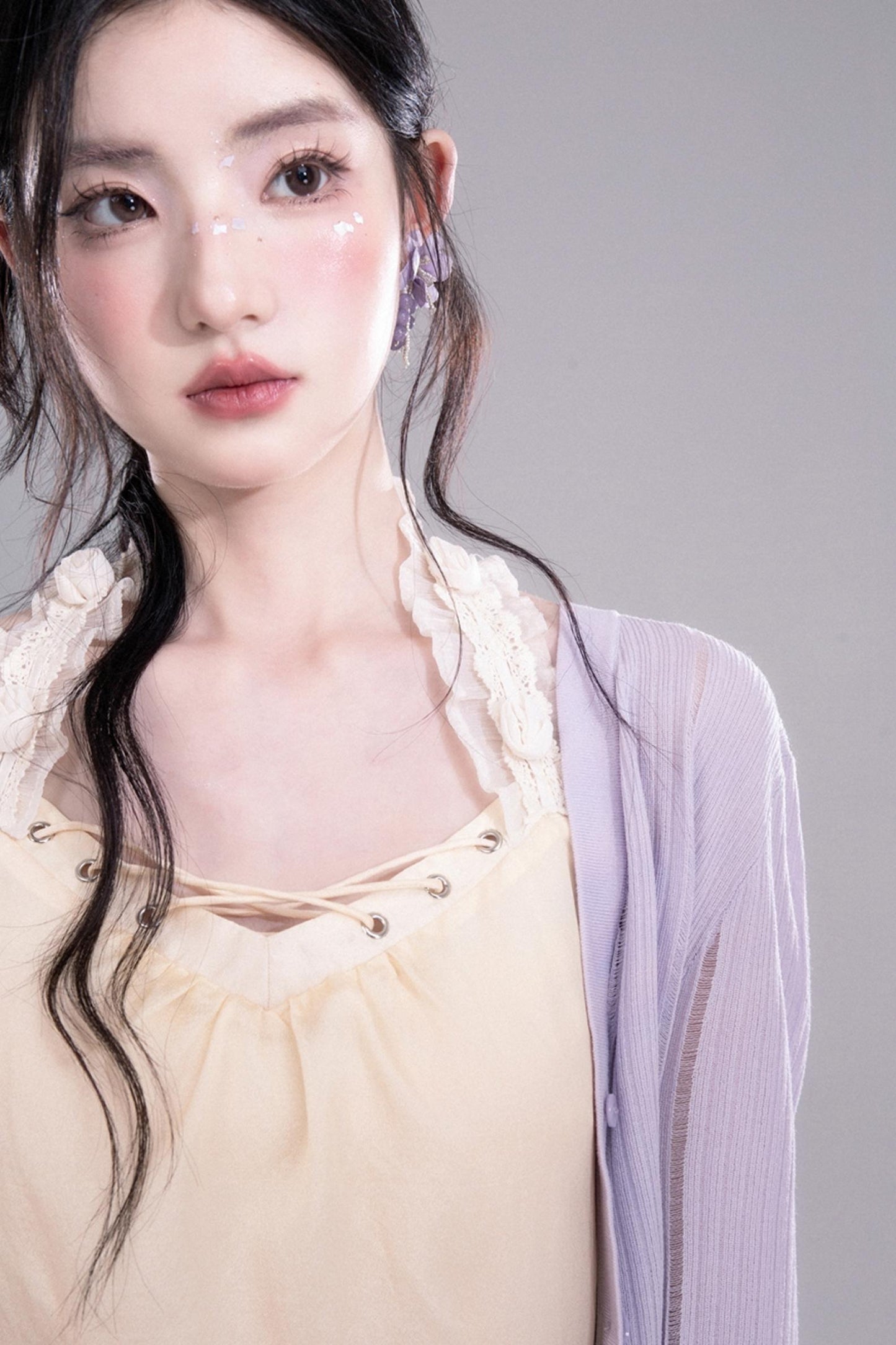 Romantic Purple A-Line Dress