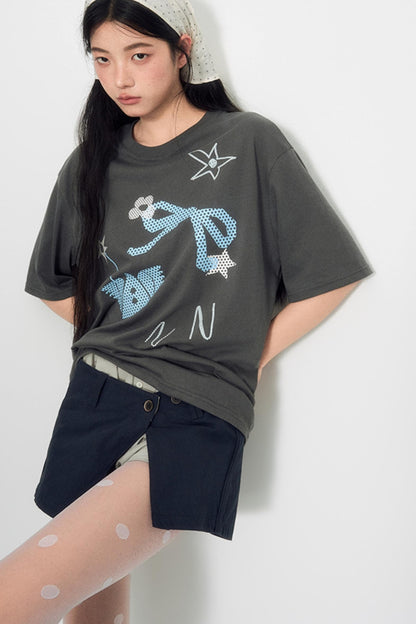 Diamond Crew Neck T-Shirt