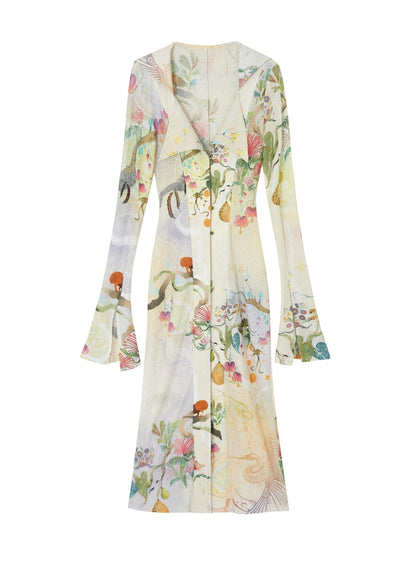 Fantasy Botanical Knit Shirt