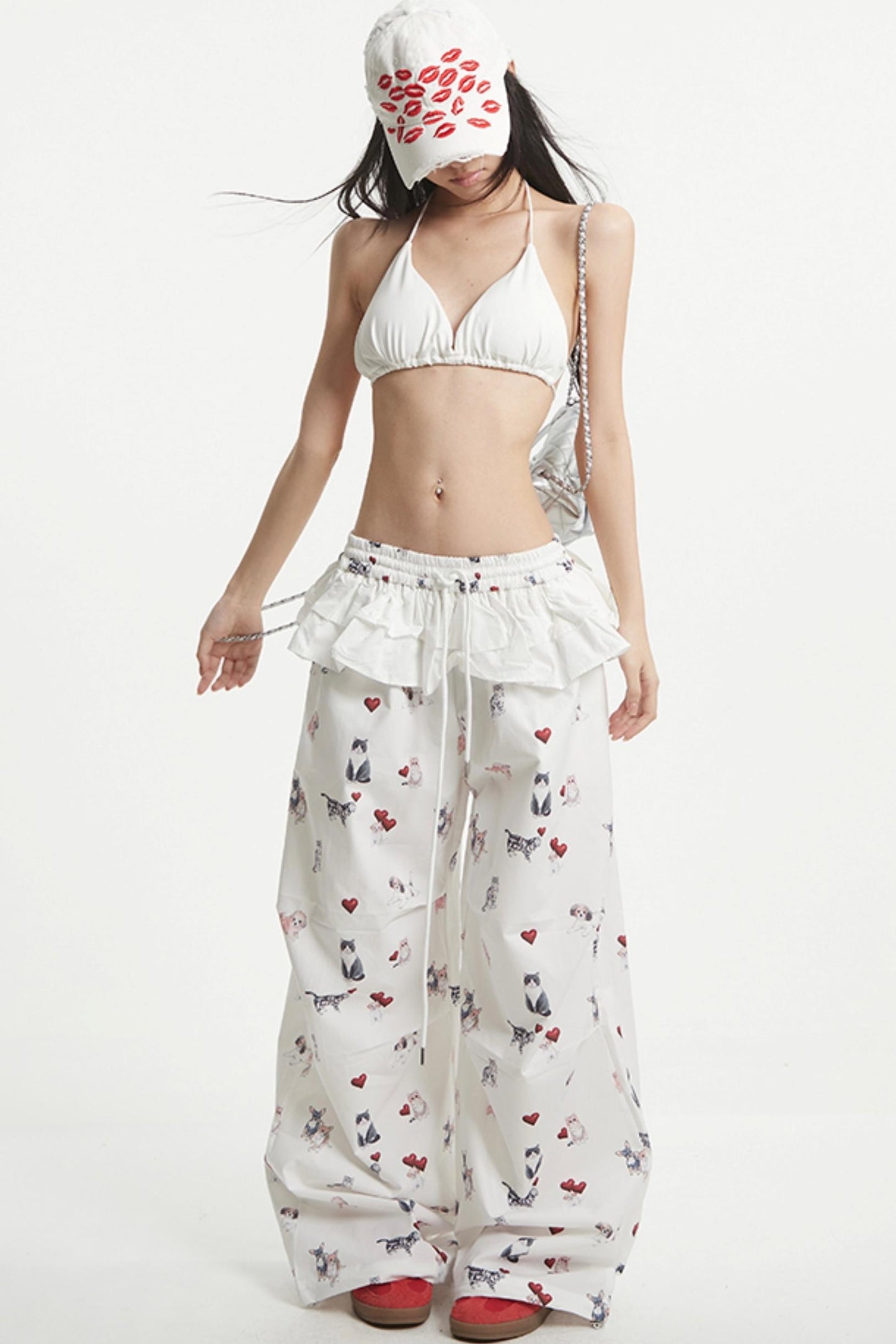 White Wide Leg Pants