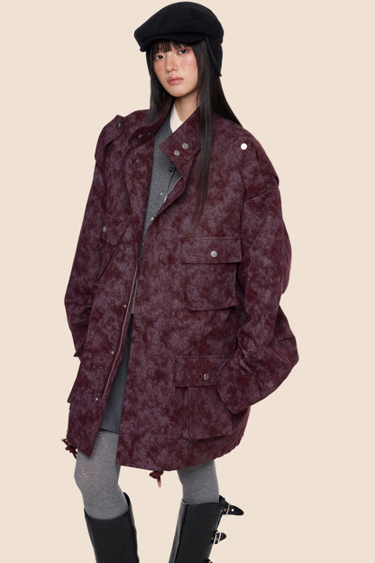 Stand Up Vintage Midi Jacket