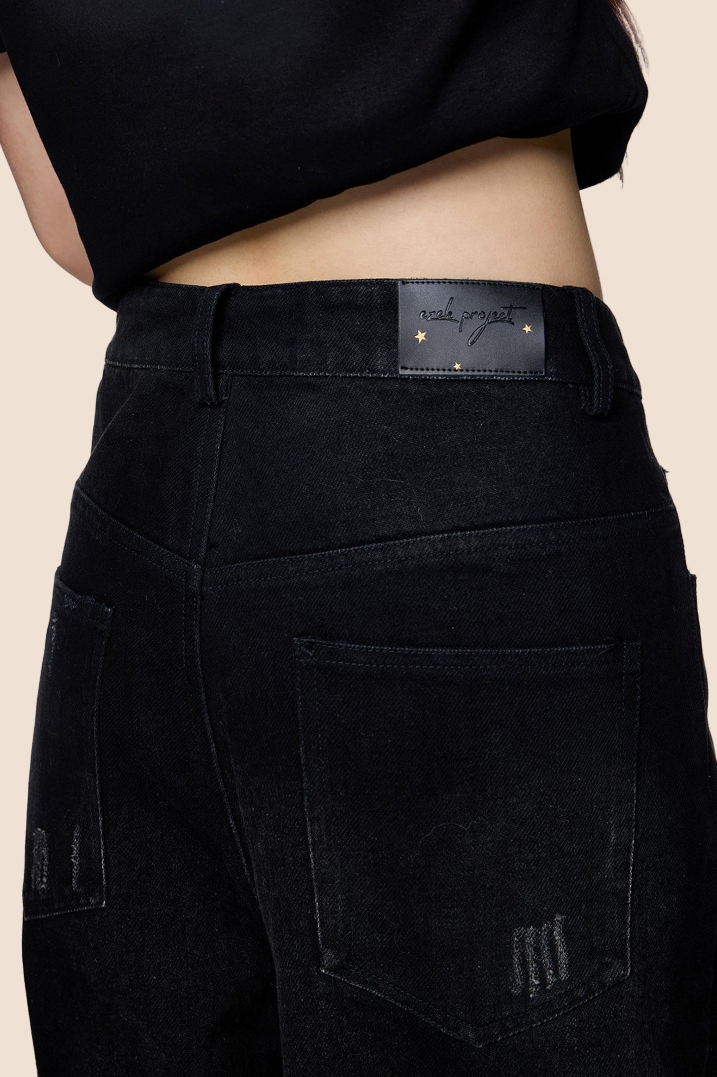 Distressed Ripped American Vintage Straight Pants