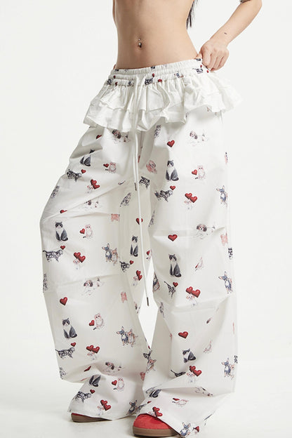 White Wide Leg Pants