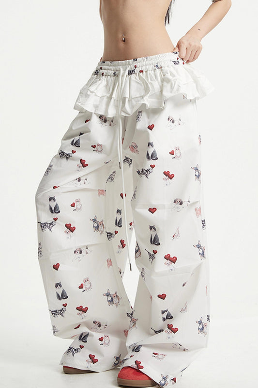 White Wide Leg Pants