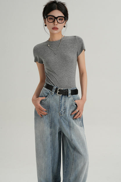 Elegant Short Sleeve Inner Top