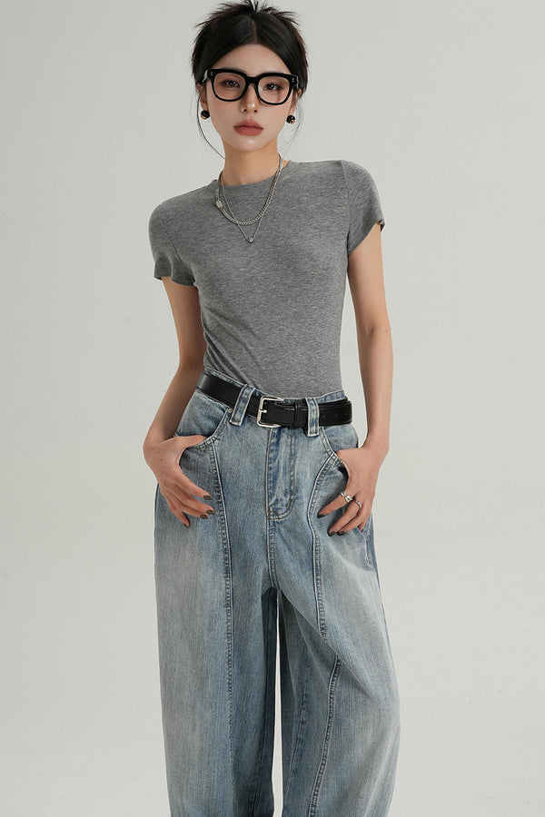 Elegant Short Sleeve Inner Top