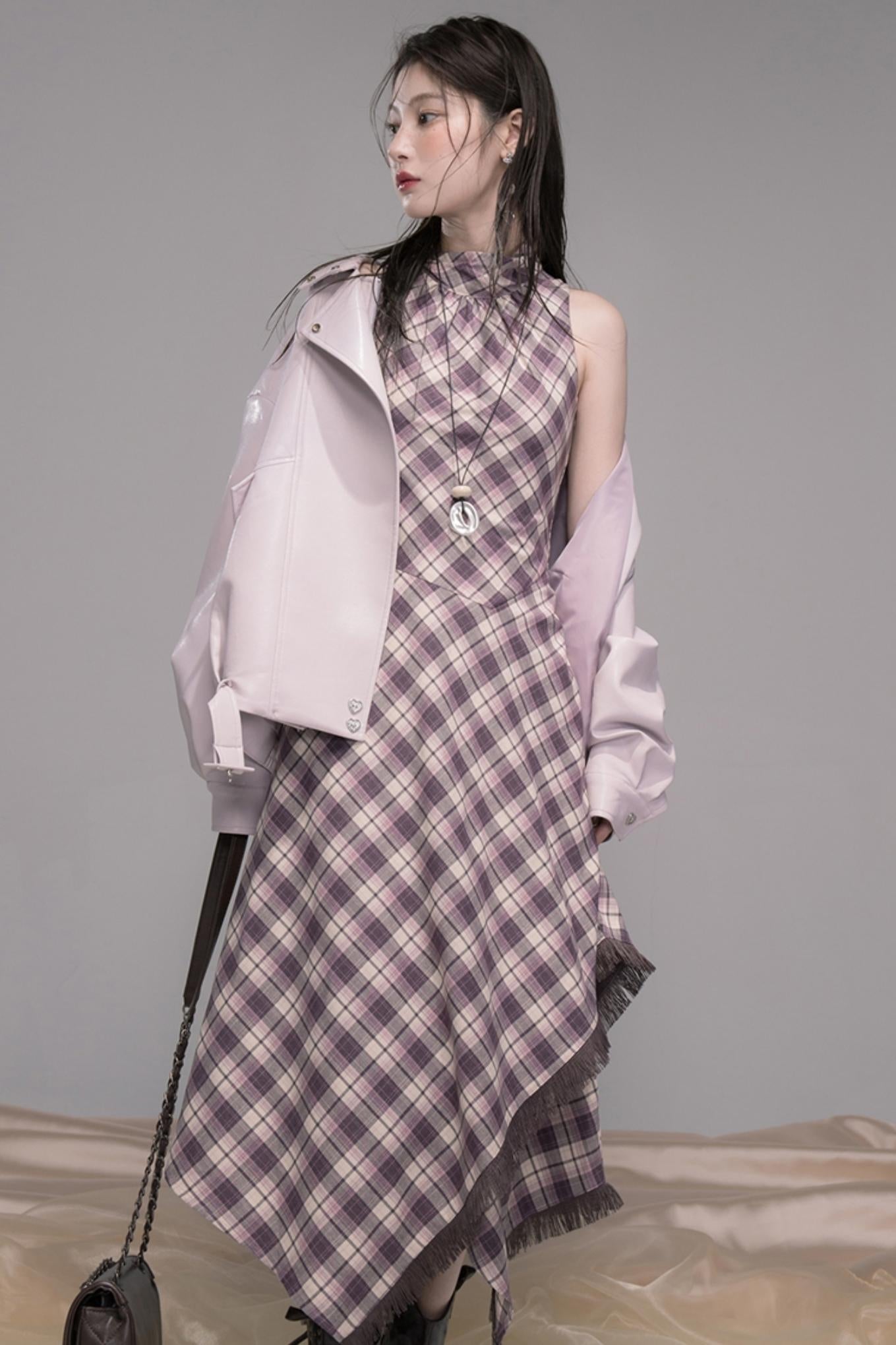 Rio Purple Leather Jacket