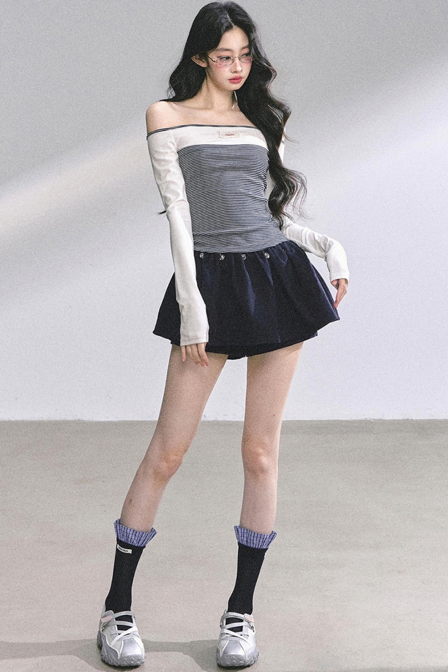 Striped Long-Sleeved Top