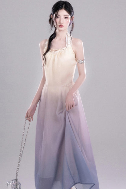 Romantic Purple A-Line Dress