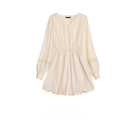 Urban Hibiscus Apricot White  Bud Dress Set-Up