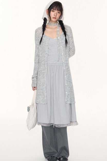 Star Jacquard Knit Cardigan Top
