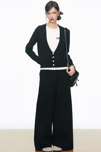 Knitted Two-Piece Style Lounge Set-Up