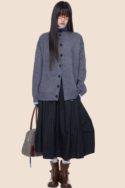 Vintage Stripe Knitted Cardigan