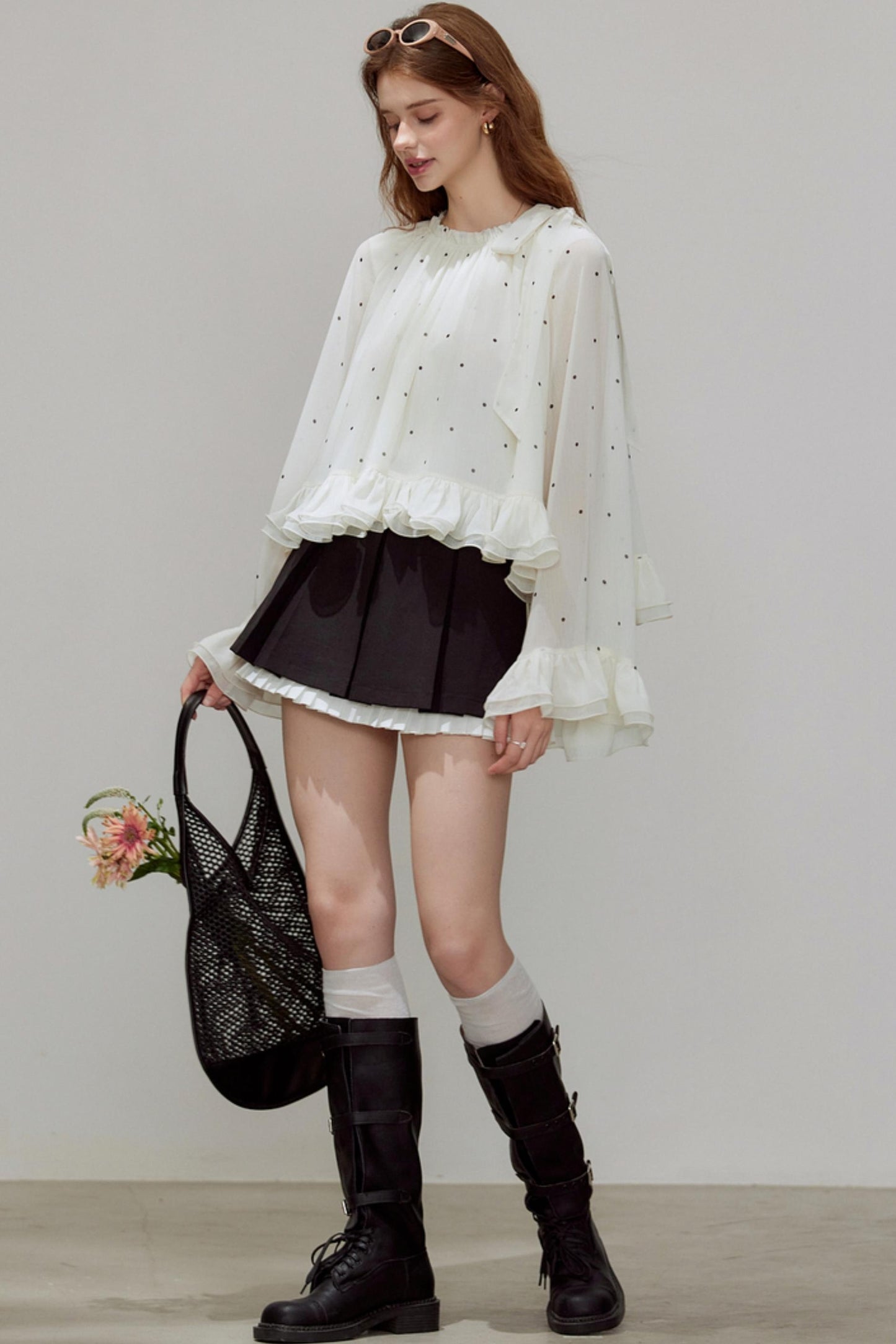 Autumn Pleated A-Line Skirt