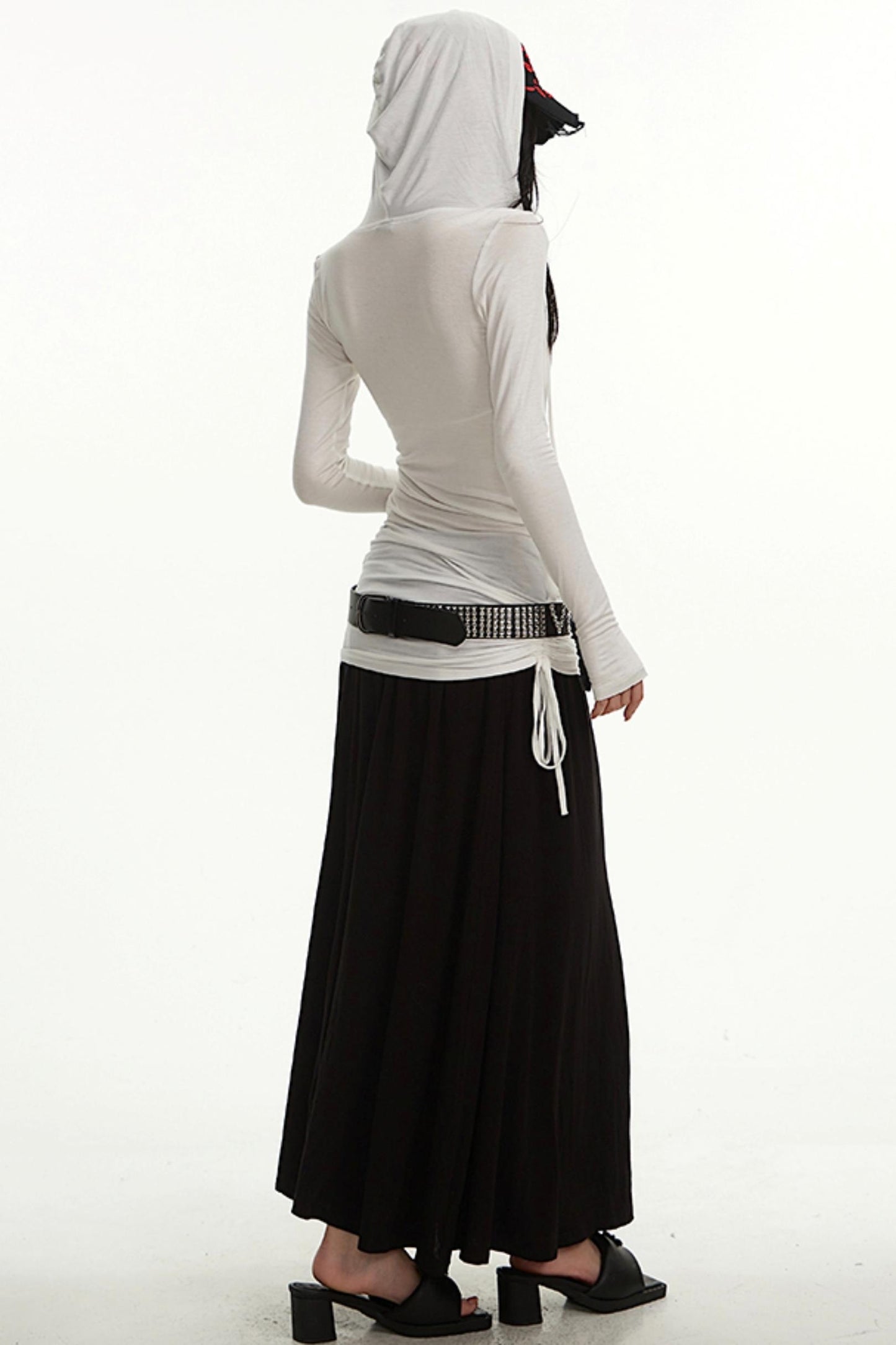 Hooded Long Sleeve Slim T-shirt