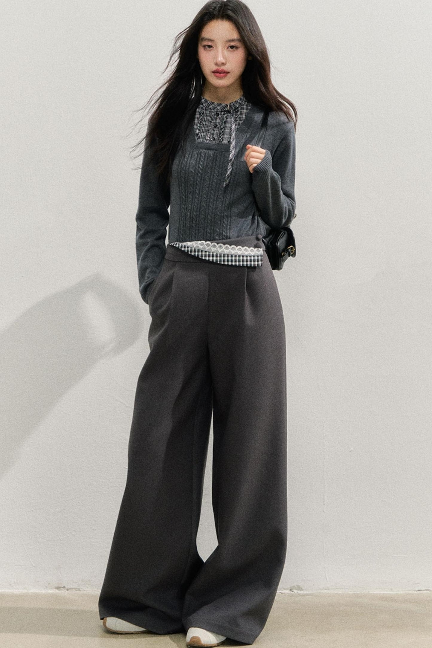 Vintage Plaid Waist Pants