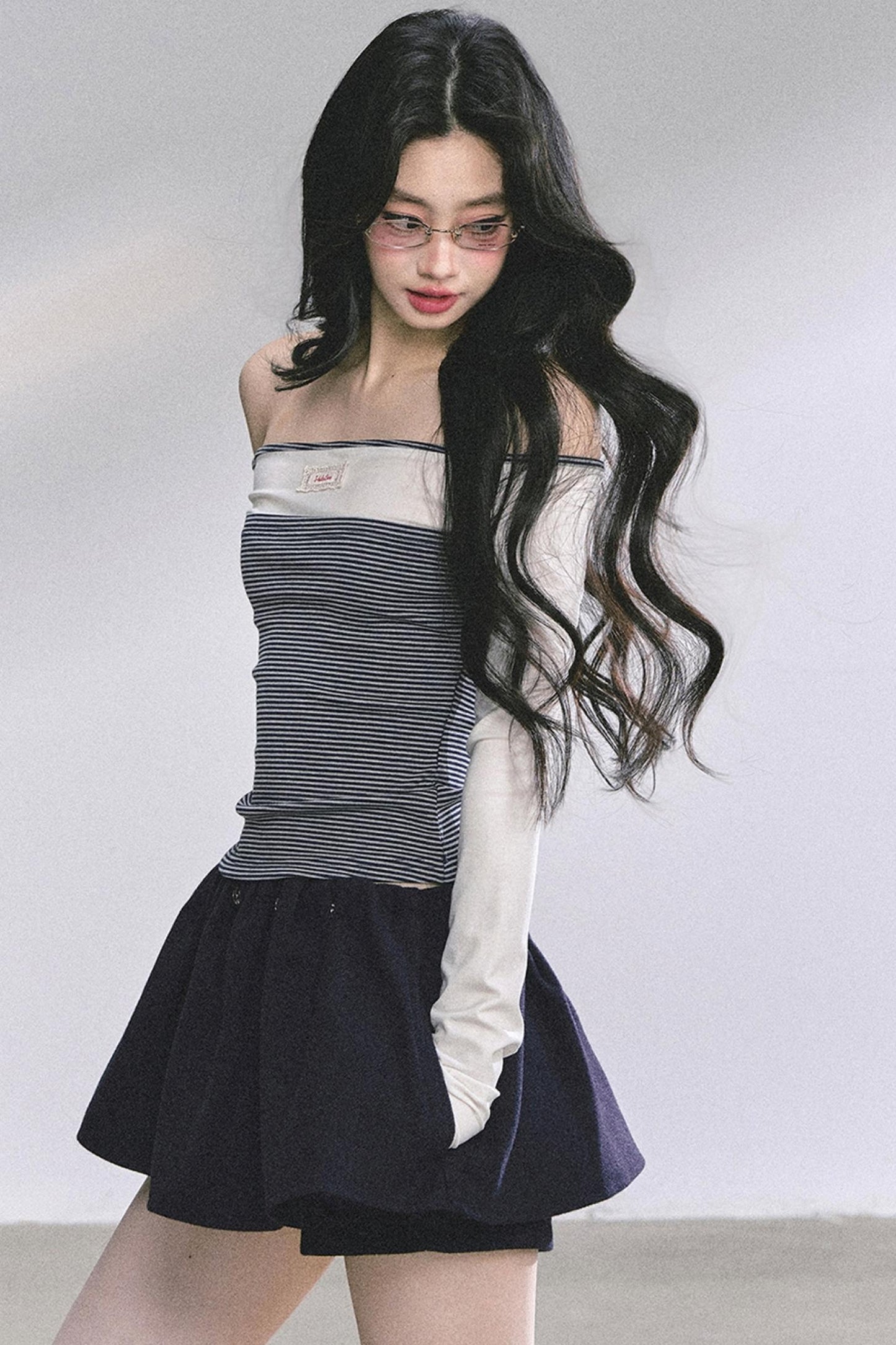 Striped Long-Sleeved Top