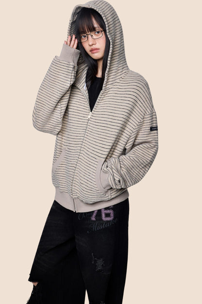 Lazy Vintage Rabbit Hooded Jacket