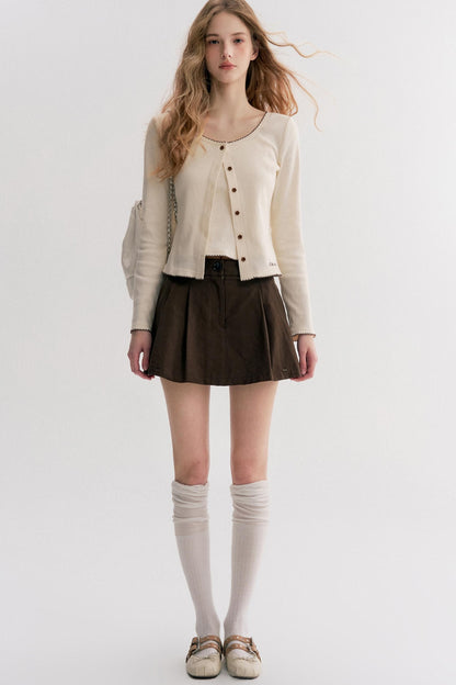 Romantic Autumn Lace Knit Cardigan