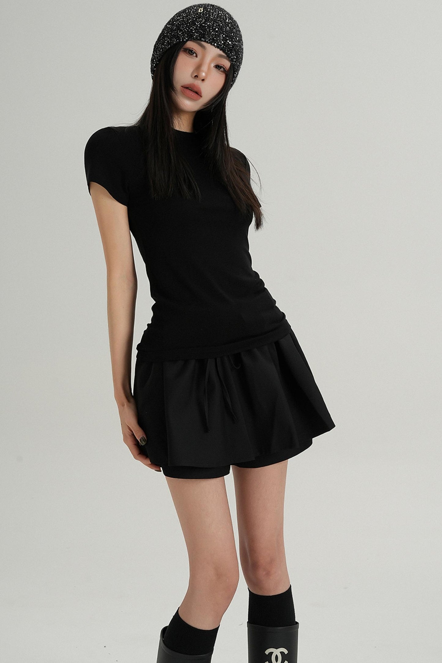 Elegant Short Sleeve Inner Top