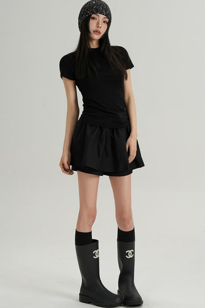 Elegant Short Sleeve Inner Top