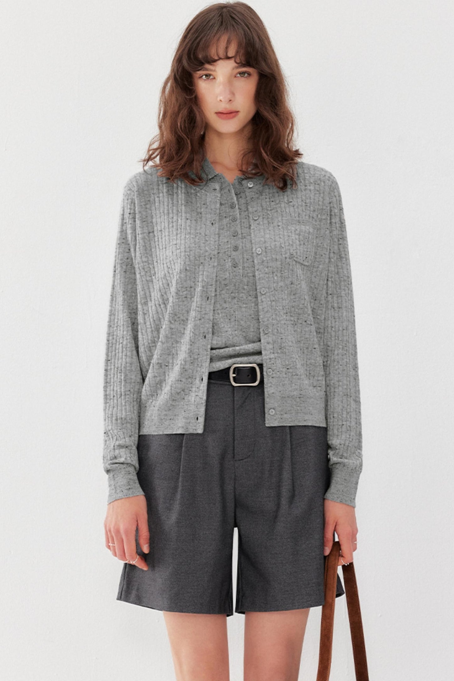 Wool Blend Knitted Suit Set-Up