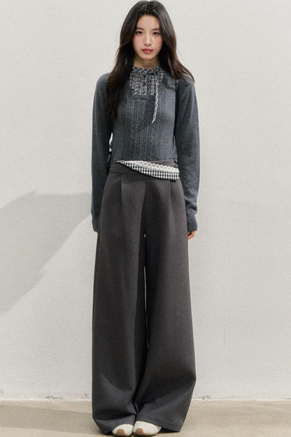 Vintage Plaid Waist Pants