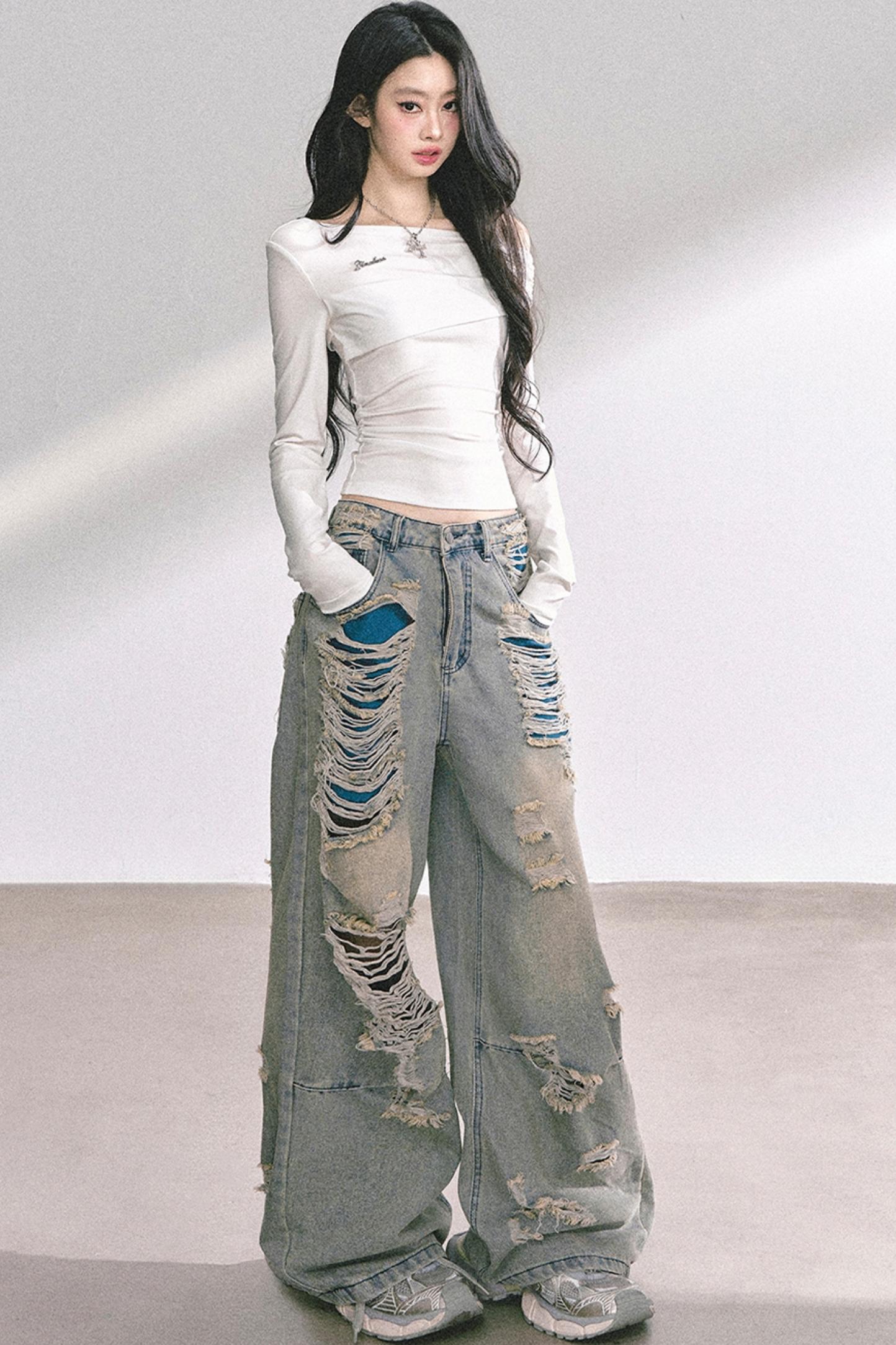 Autumn Lace Shoulder Top