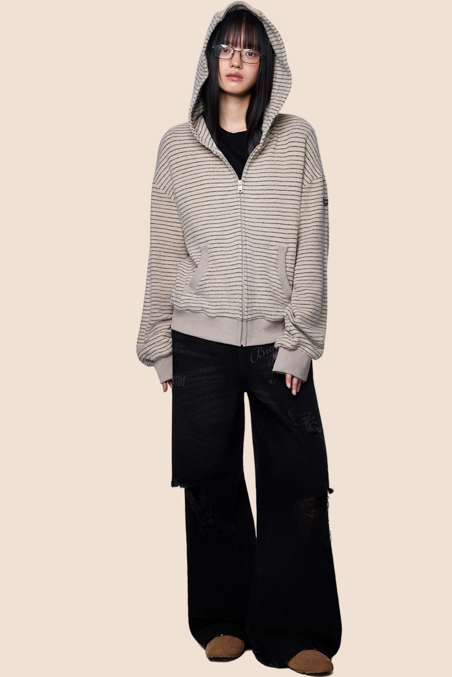 Lazy Vintage Rabbit Hooded Jacket