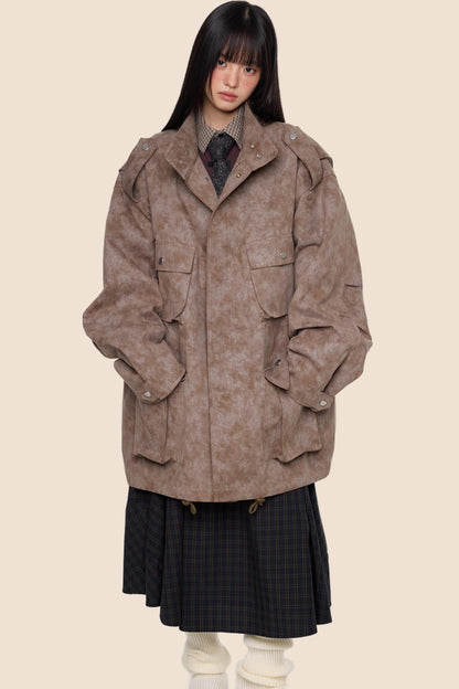 Stand Up Vintage Midi Jacket