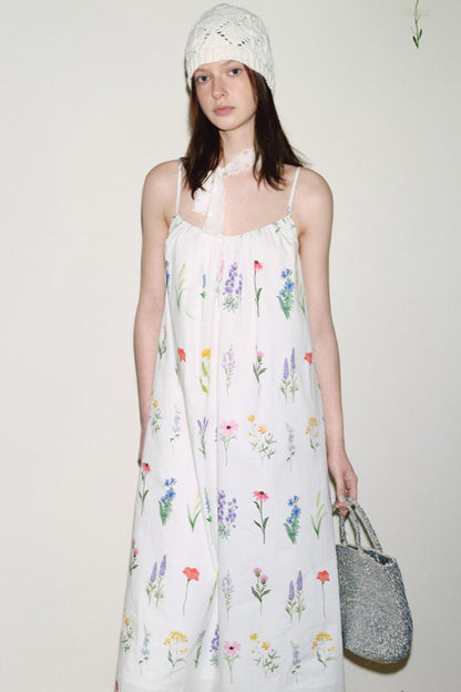 Painted Lace Halter Dress