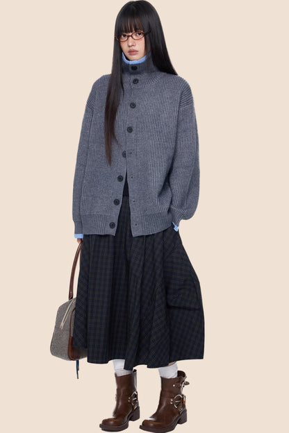 Vintage Stripe Knitted Cardigan