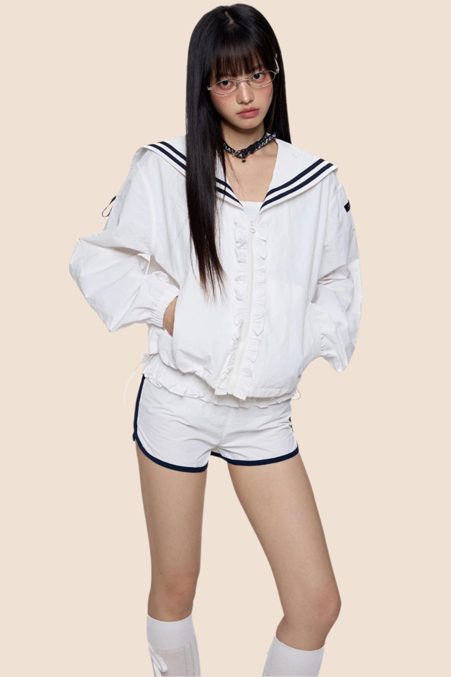 Ruffle Collar Sunscreen Set-Up