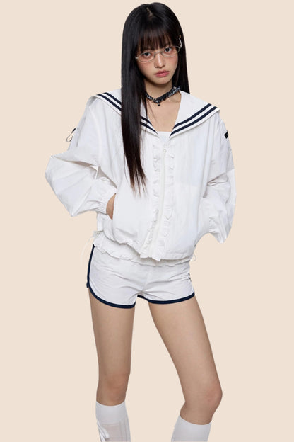 Ruffle Collar Sunscreen Set-Up