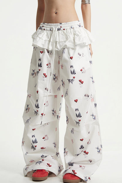 White Wide Leg Pants