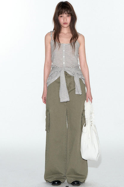 Distressed Cargo Pants