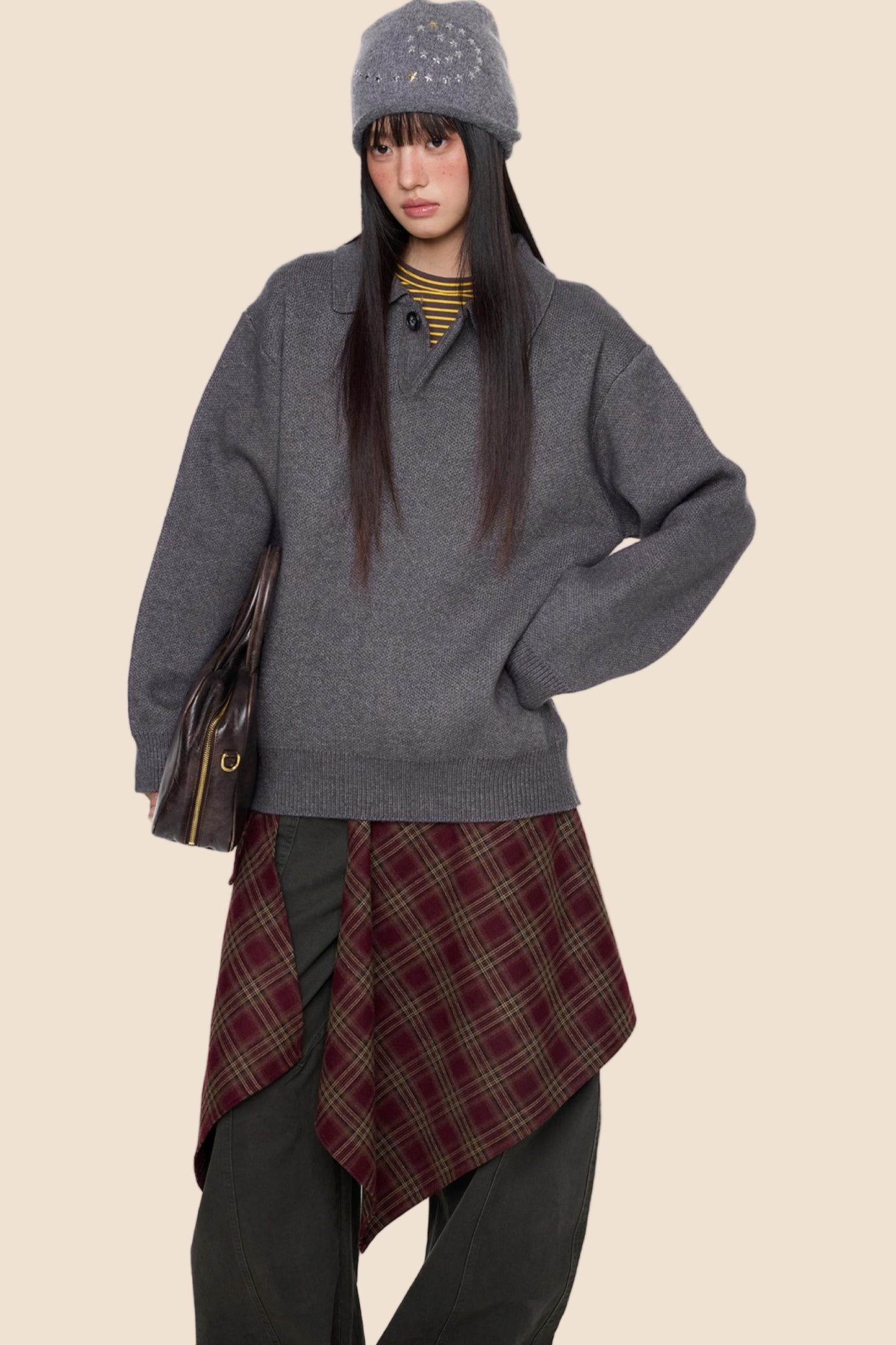 Basic Retro Loose Knit Jacket