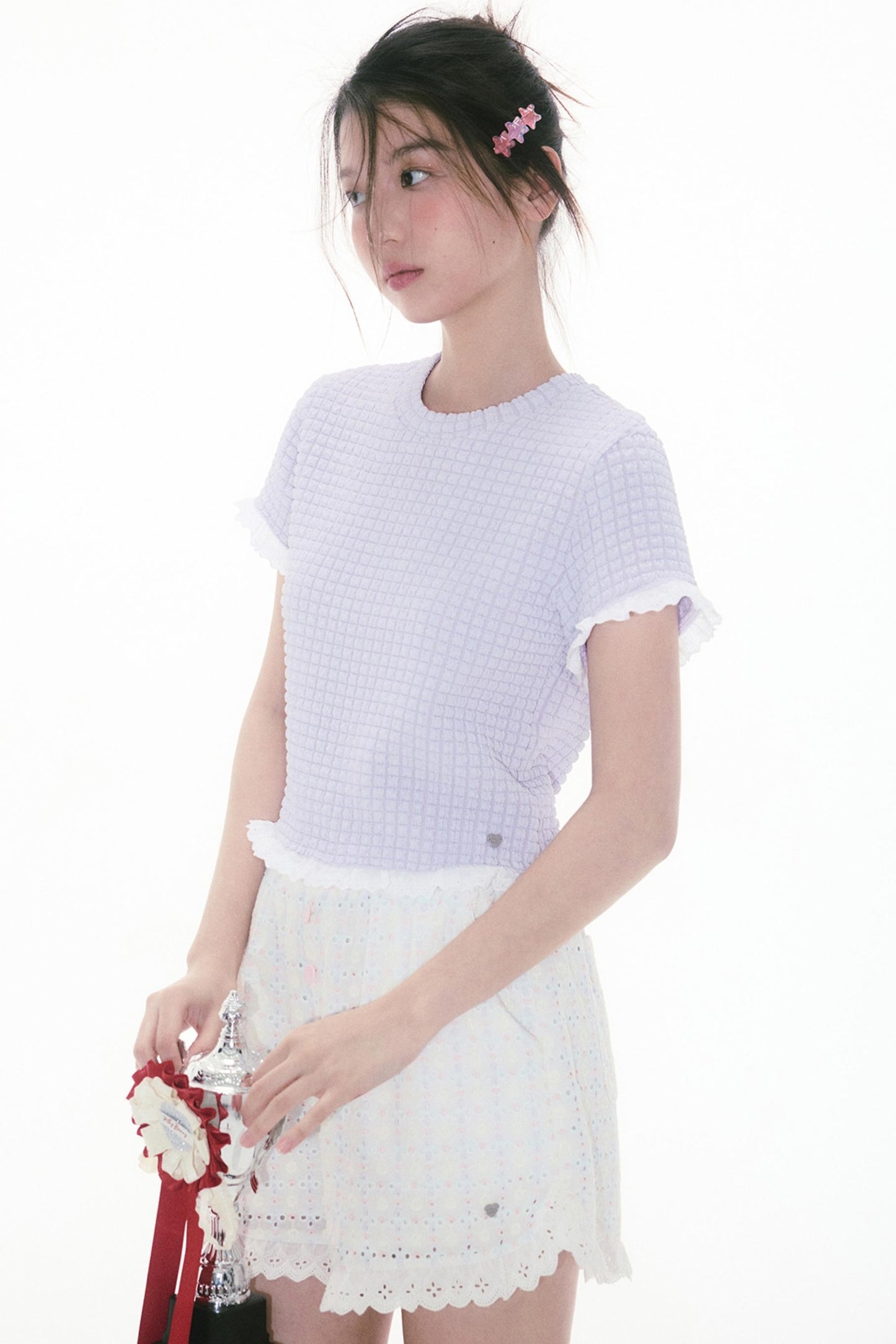 Berry Pineapple Ruffle Tee